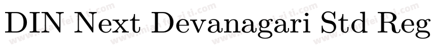 DIN Next Devanagari Std Regular字体转换